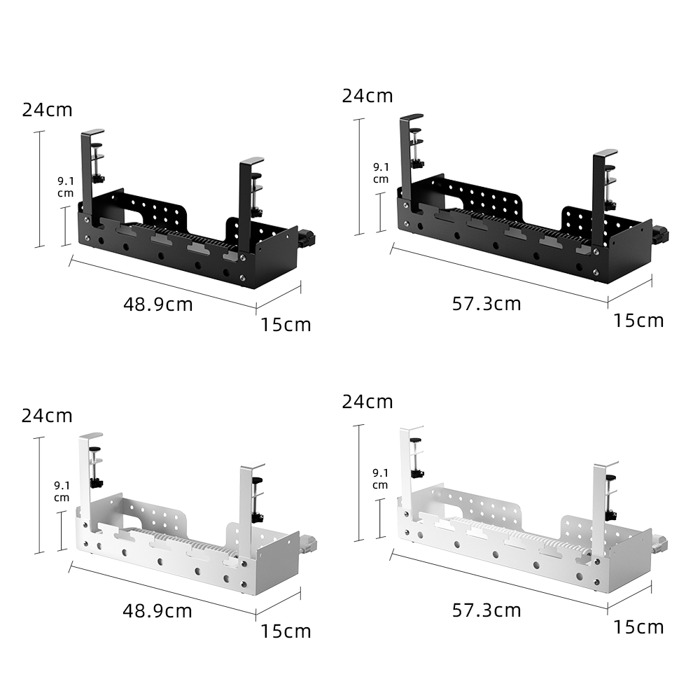 Desk Organizer - Pannello Organizzatore Cavi Sotto Scrivania Senza