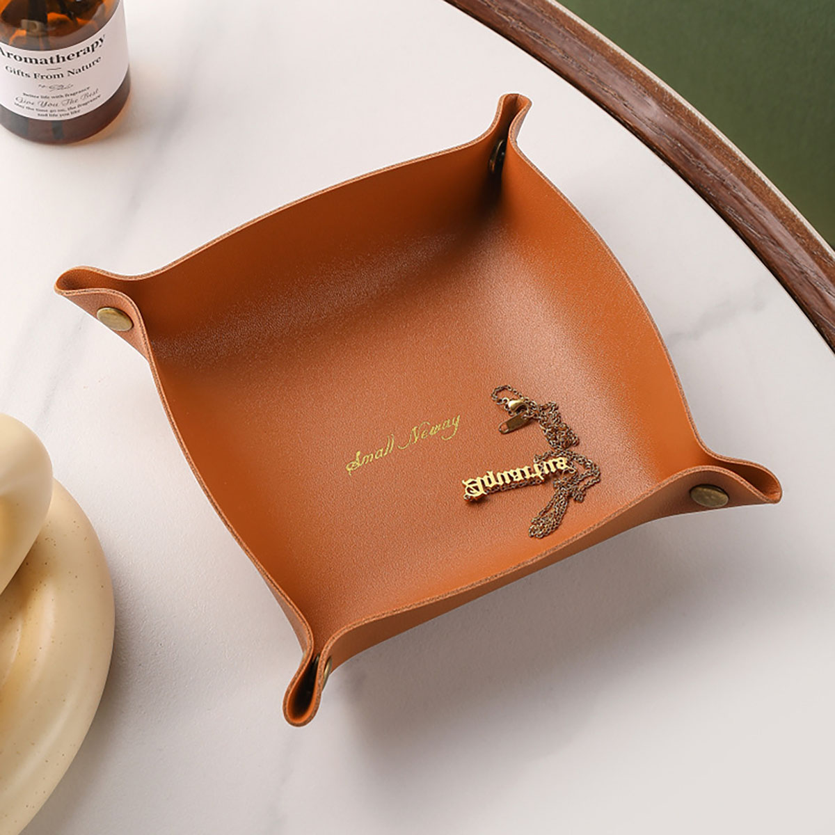 Vassoio portaoggetti in pelle  - Desk Organizer recensione e prezzo