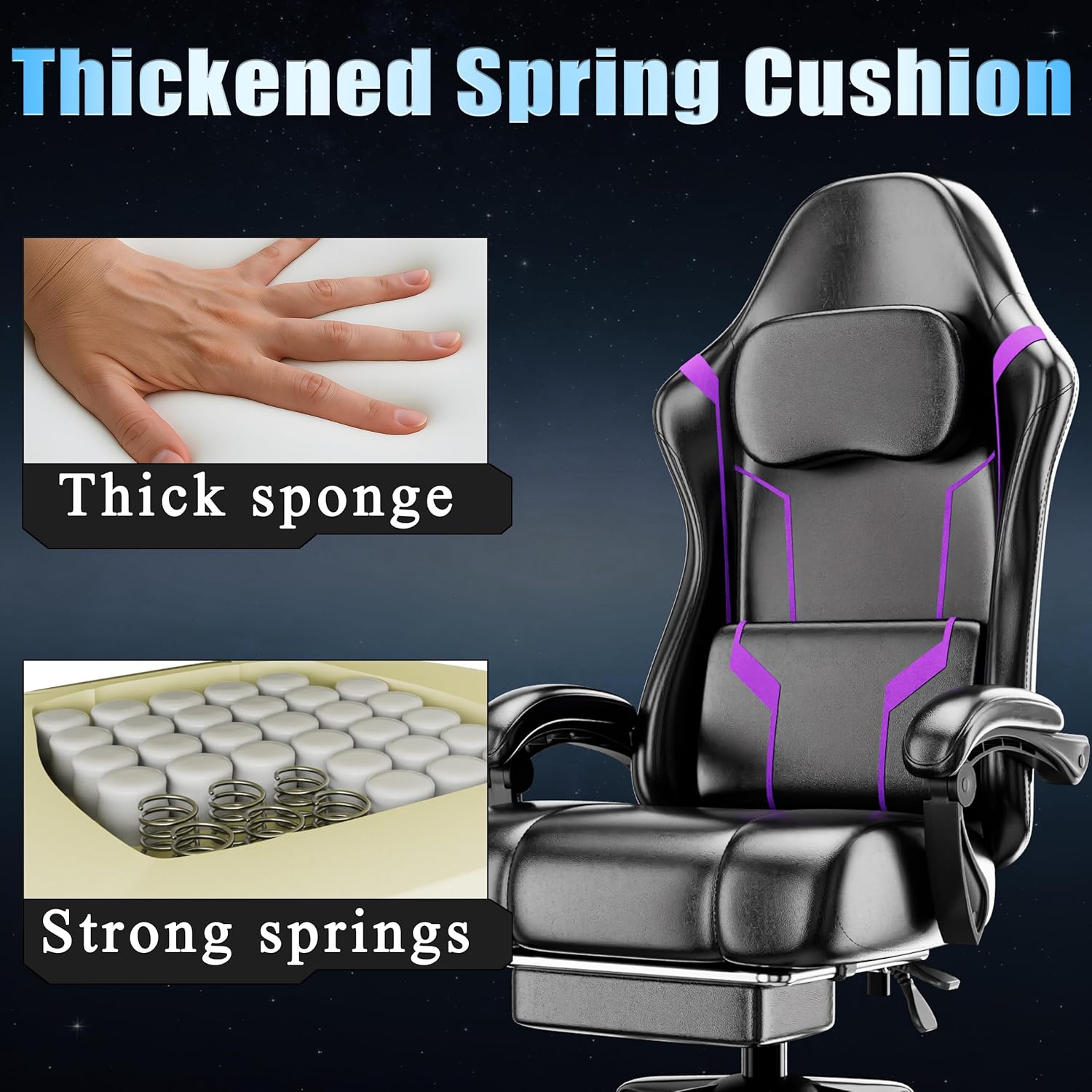 Sedia da Gaming Ergonomica con - Office Chair Cushion recensione e prezzo